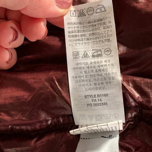 J. CREW Shiny Puffer Vest - Dark Cranberry - Picture 13 of 16